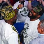 Фрэнсис Нганну Жон Жоунсд ухаалаг хариу барьж, “Зөв тулаан”-ны талаар дуугарлаа