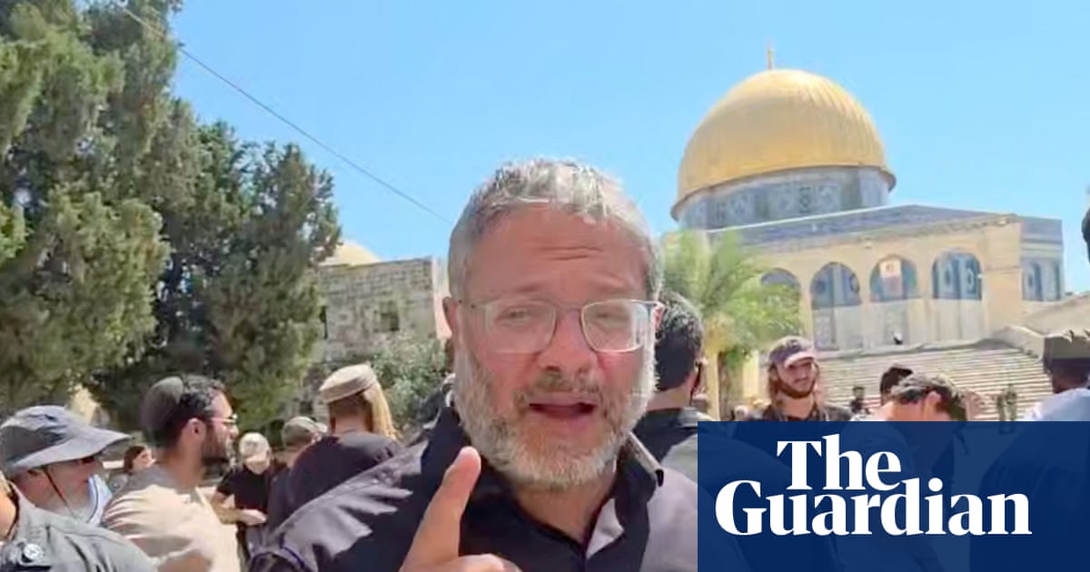 Israeli security minister joins Jewish extremists as they storm al-Aqsa mosque compound