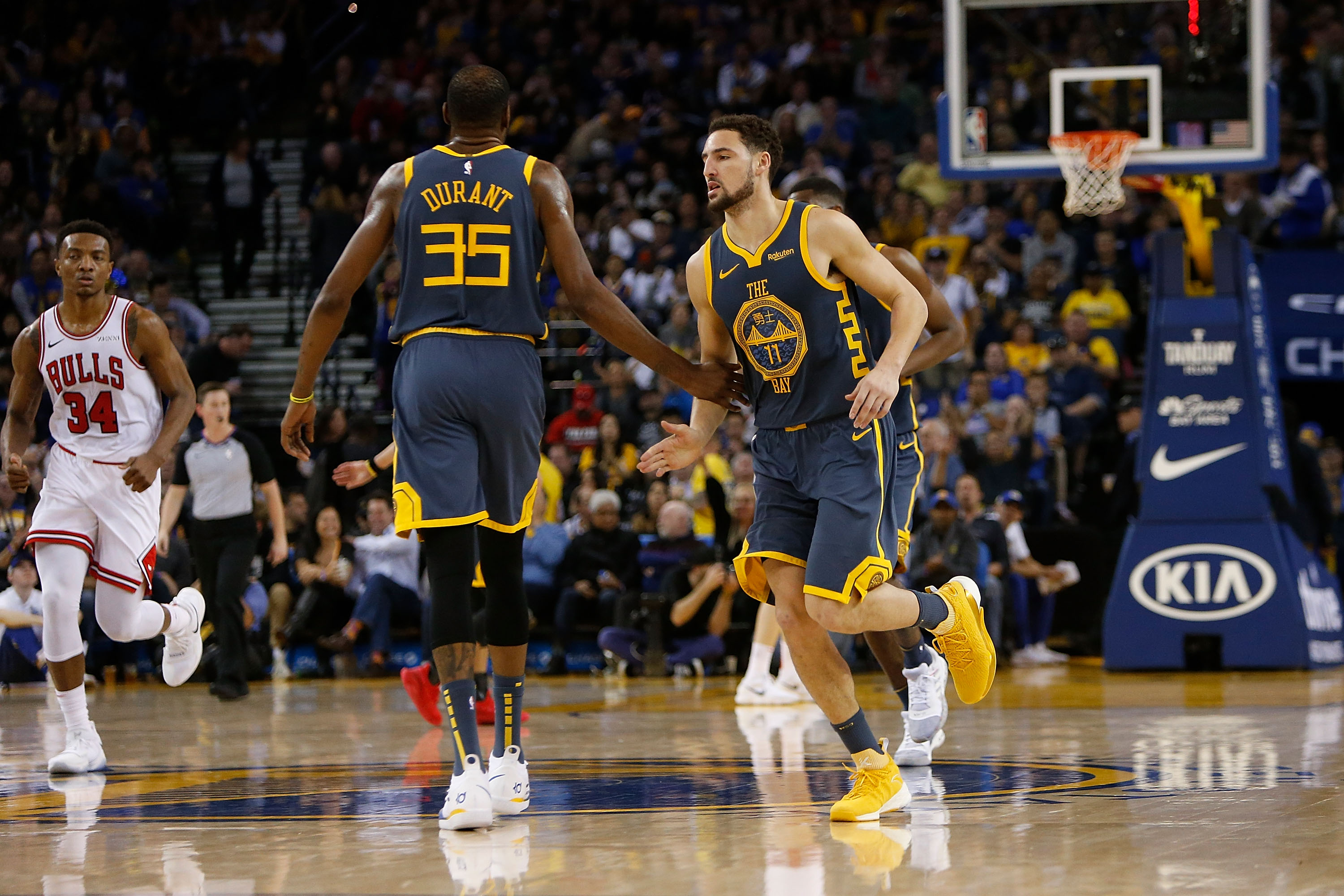 Klay Thompson not happy after Kevin Durant disses former Warriors teammate: 'Never an MVP in nothing'