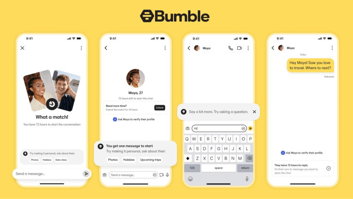 Bumble болзооны аппликейшн анхны мессежийг эмэгтэйчүүд илгээх ёстой байсан дүрэмдээ өөрчлөлт орууллаа