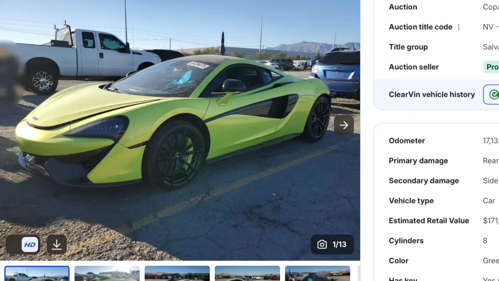 Copart дуудлага худалдааны алдааг ашиглан хямд үнээр худалдаж авсан McLaren 570S автомашины сэргээн засварлалт