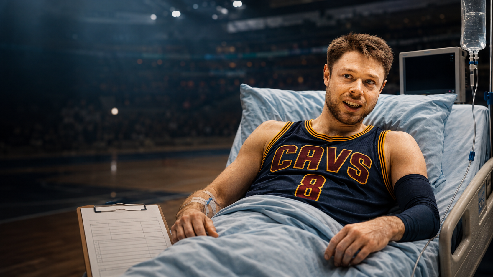 Мэттью Деллаведова 2015 оны NBA-гийн финалын цувралын үеэр Стефен Карриг хамгаалсны дараа эмнэлэгт хүргэгджээ