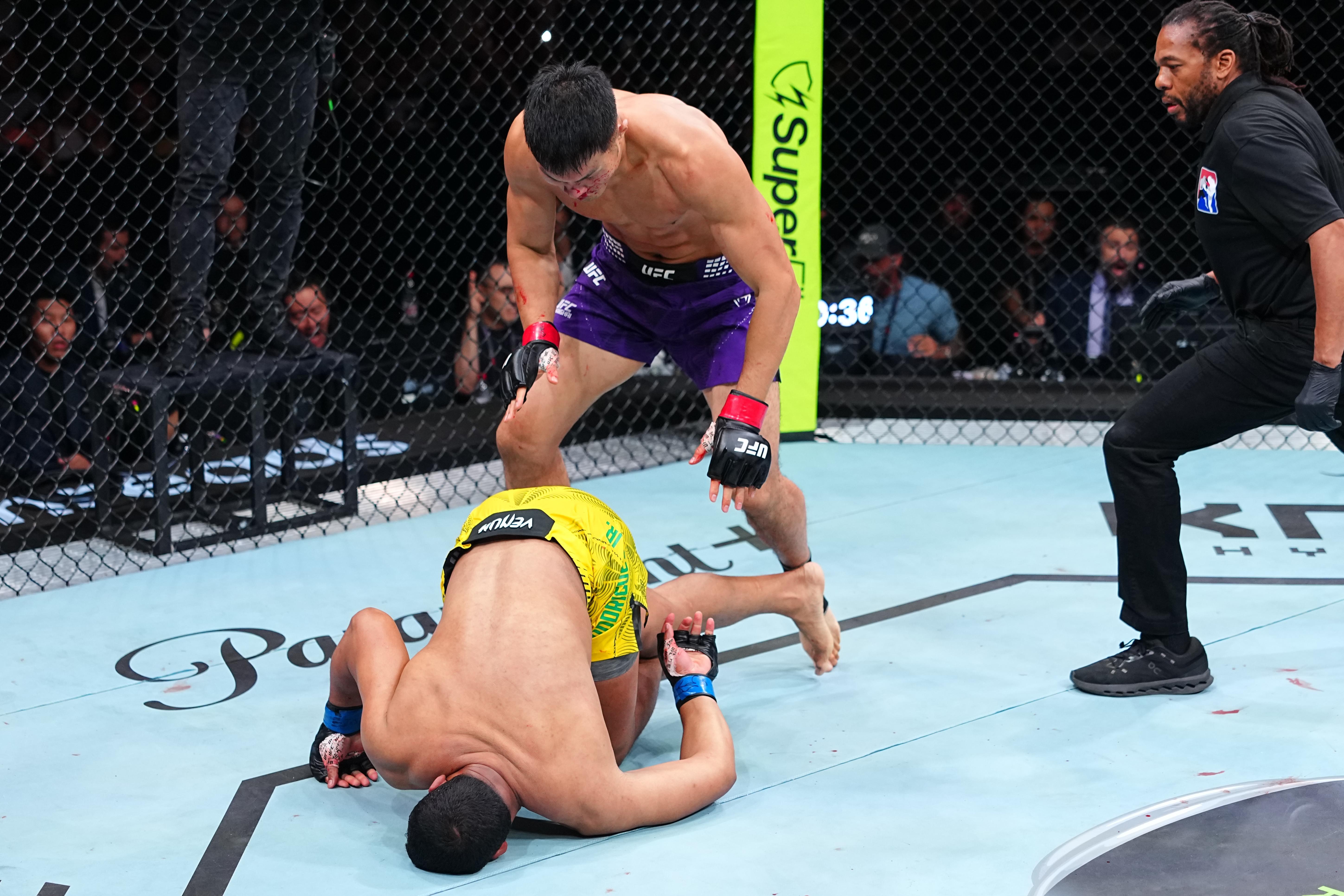Лиу Сэ UFC-д хийсэн анхны тулаандаа Леви Родригес Жуниорыг хүнд цохилтоор яллаа