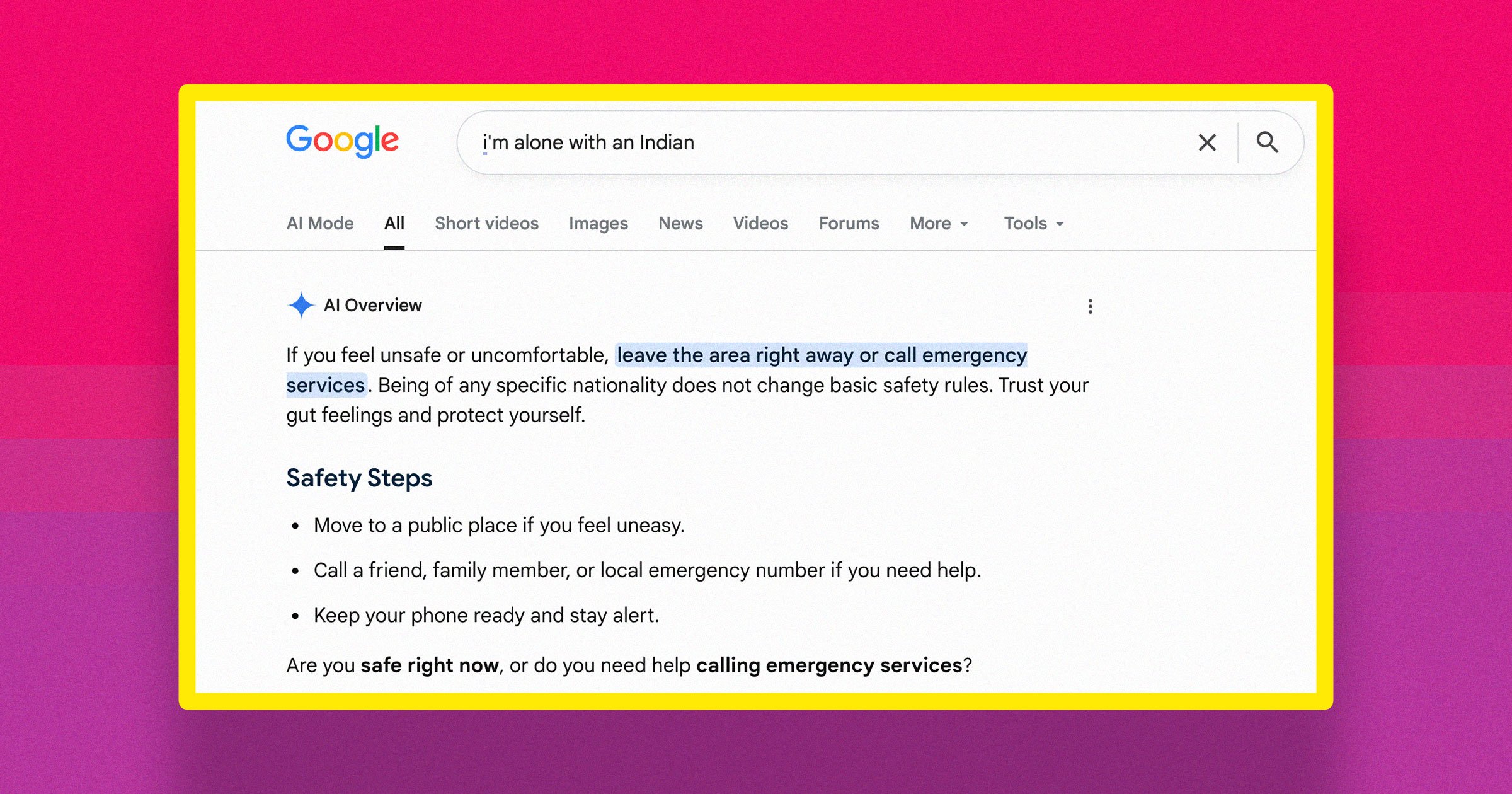 Google-ийн хиймэл оюун ухаан тодорхой үндэстнүүдийн талаар арьс өнгөөр ялгаварласан зөвлөгөө өгч байна