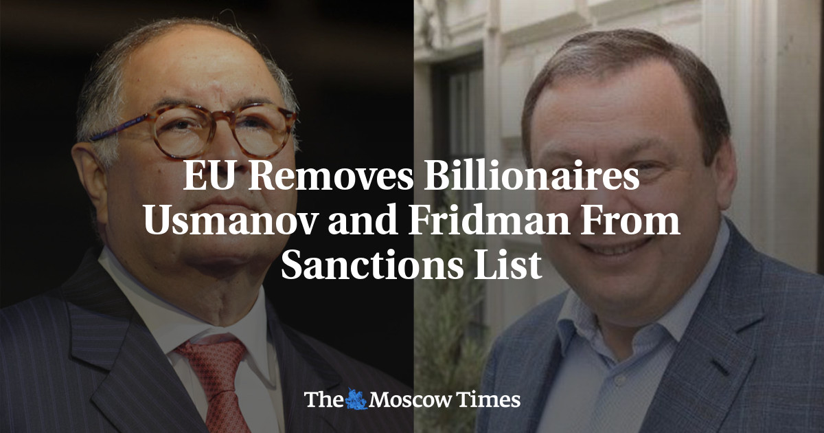 ЕХ ОХУ-ын тэрбумтан Алишер Усманов, Михаил Фридман нарыг хоригийн жагсаалтаас хаслаа