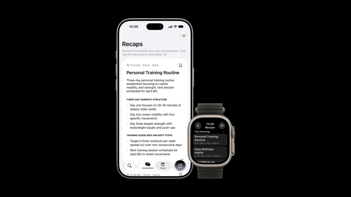 Apple Watch төхөөрөмжид яриаг тэмдэглэж, хураангуйлах шинэ боломж нэмэгдлээ