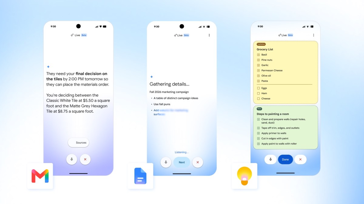 Google компани Gmail, Docs болон Keep аппликейшнүүддээ хиймэл оюун ухаанд суурилсан дуут үйлдлүүдийг нэвтрүүллээ