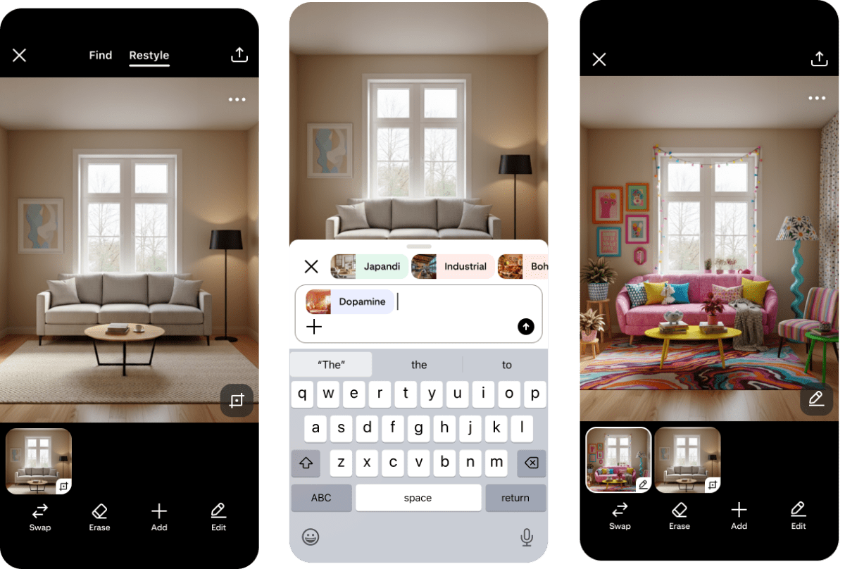 Pinterest хиймэл оюун ухааны тусламжтайгаар өрөөний дизайныг өөрчлөх боломжтой Restyle функцийг танилцууллаа