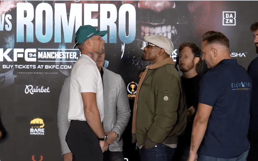 Даррен Тилл болон Йоэль Ромеро нар BKFC 94 тулааны өмнө нүүр тулж харц тулгарлаа