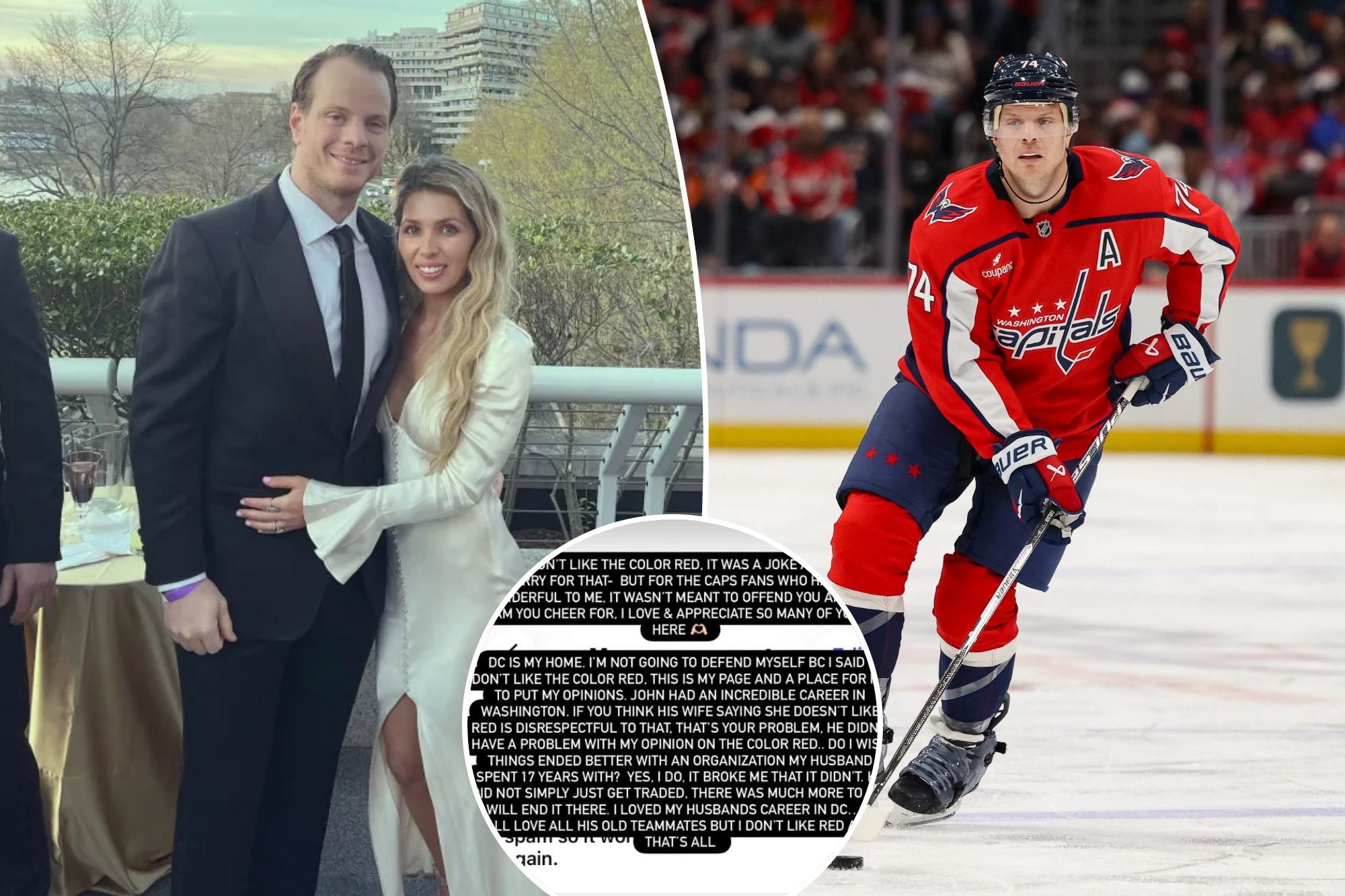Жон Карлсоны гэргий NHL-ийн багийн хөгжөөн дэмжигчидтэй маргаан үүсгэв