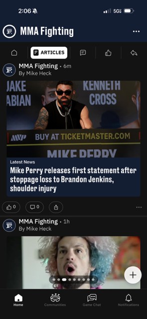 MMA Fighting мэдээллийн эх сурвалж шинэ аппликэйшнээ танилцууллаа