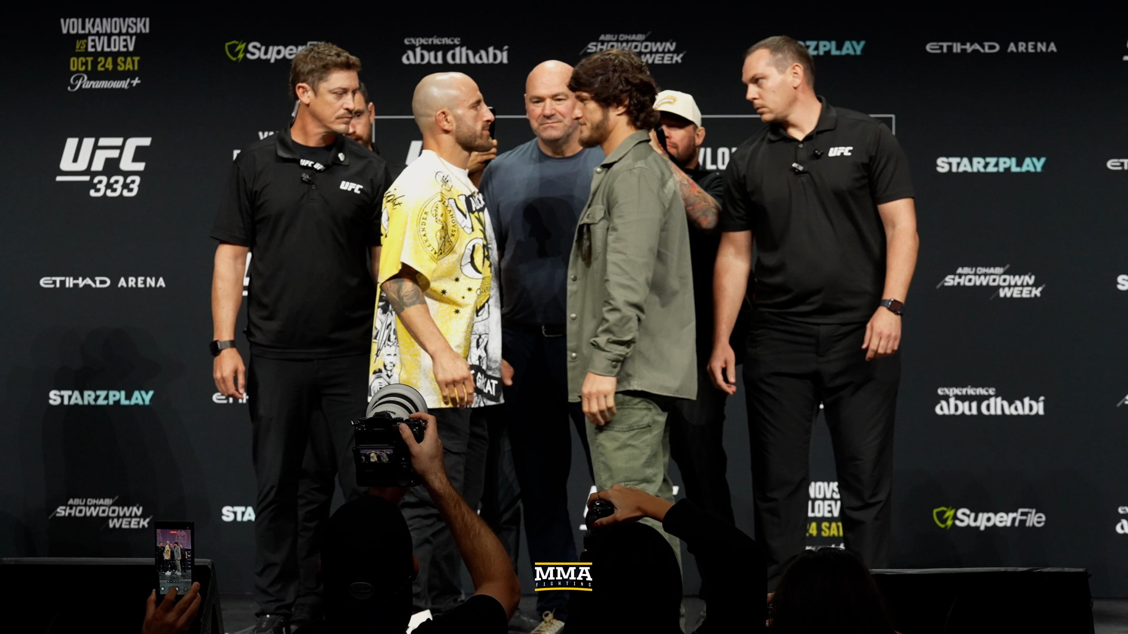 UFC 333 тэмцээний өмнөх хэвлэлийн бага хурал дээр тулаанчид нүүр туллаа